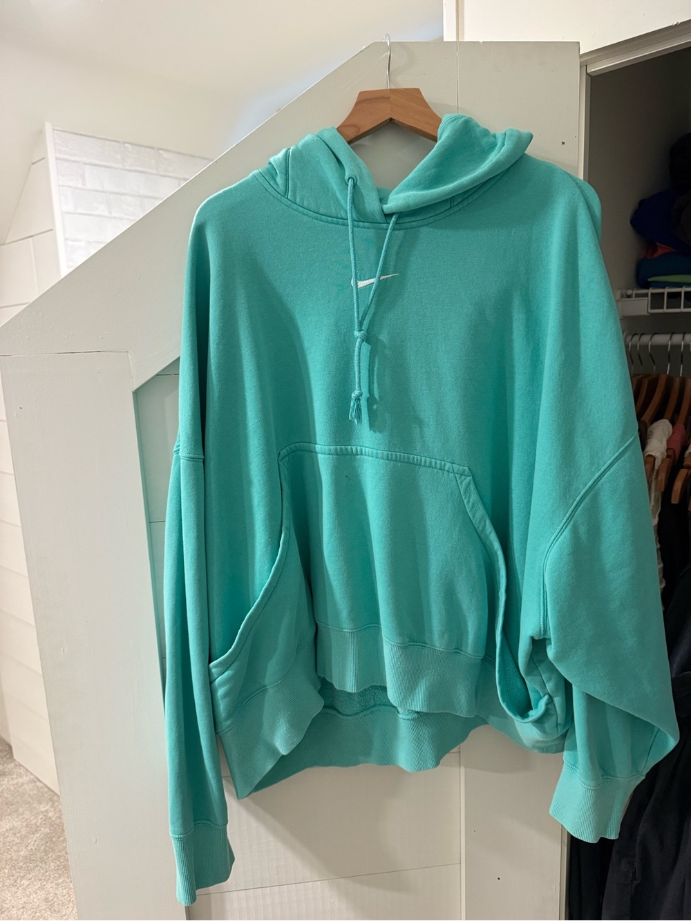Nike Teal Oversized Pullover Hoodie - Women's